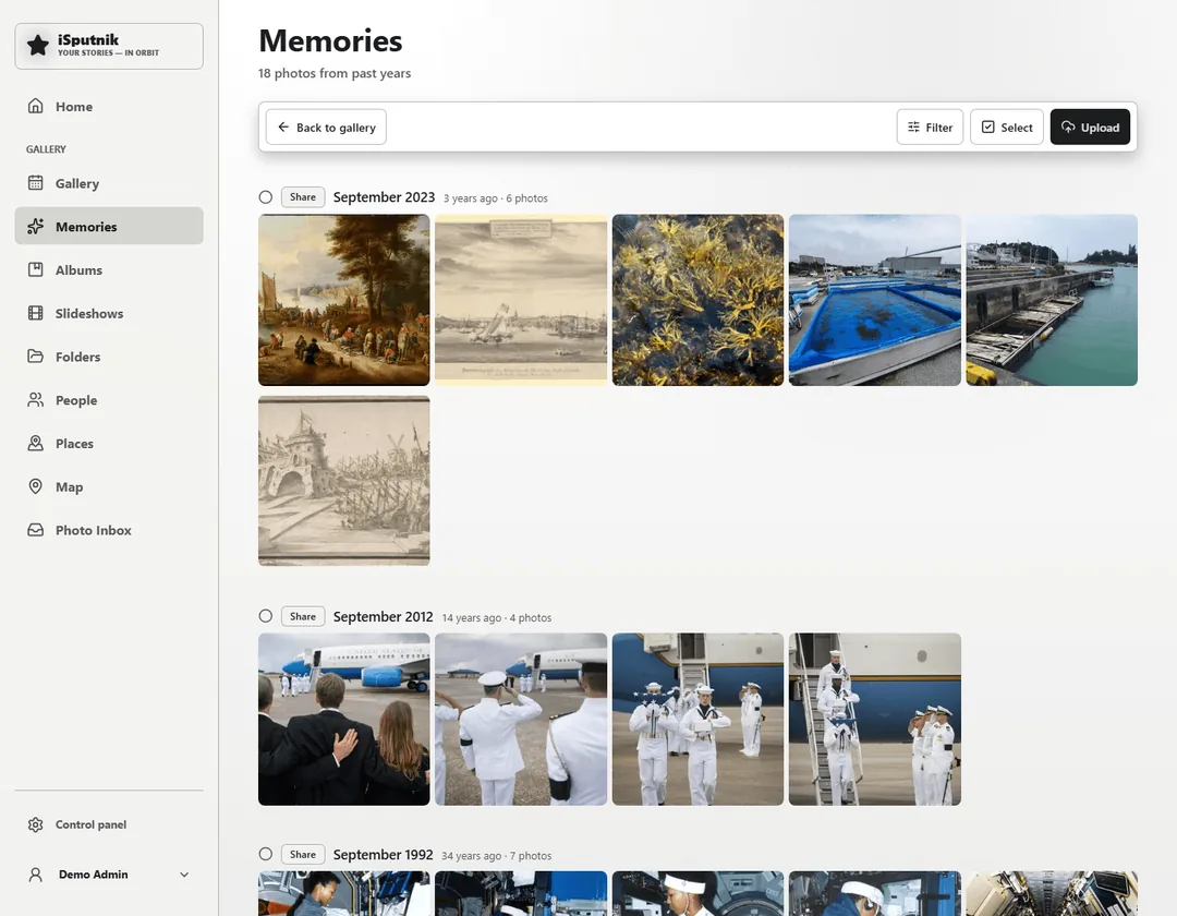 Memories: This day in earlier years, brought back on its own.